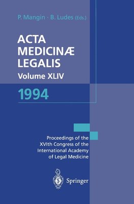 Acta Medicinæ Legalis. Volume XLIV. 1994