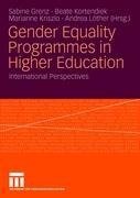 Gender Equality Programmes in Higher Education