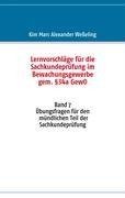 Lernvorschläge für die Sachkundeprüfung im Bewachungsgewerbe gem. §34a GewO