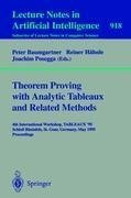 Theorem Proving with Analytic Tableaux and Related Methods