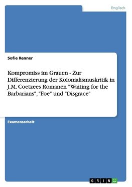 Kompromiss im Grauen - Zur Differenzierung der Kolonialismuskritik in J.M. Coetzees Romanen "Waiting for the Barbarians", "Foe" und "Disgrace"