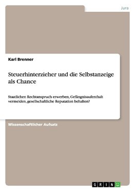 Steuerhinterzieher und die Selbstanzeige als Chance