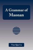 A Grammar of Maonan