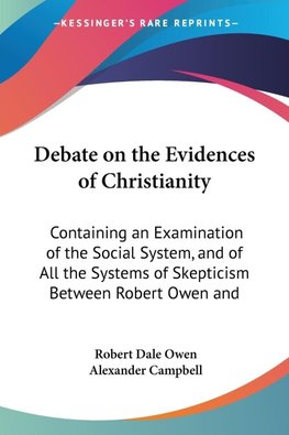 Debate on the Evidences of Christianity