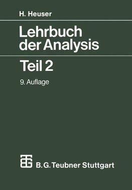 Lehrbuch der Analysis