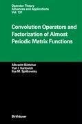 Convolution Operators and Factorization of Almost Periodic Matrix Functions