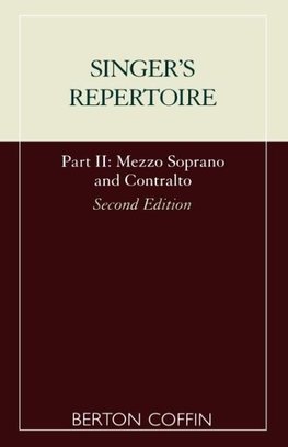 Singer's Repertoire, Part II