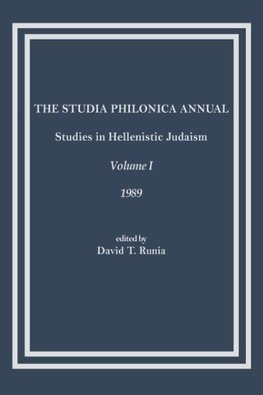 The Studia Philonica Annual