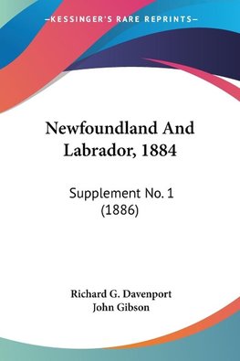 Newfoundland And Labrador, 1884