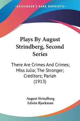 Plays By August Strindberg, Second Series