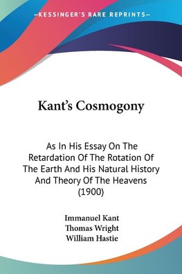 Kant's Cosmogony