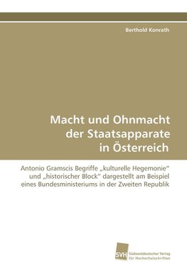 Macht und Ohnmacht der Staatsapparate in Österreich