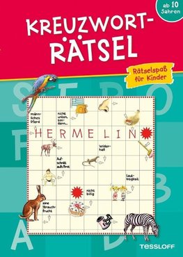 Kreuzworträtsel: Rätselspaß für Kinder (blau)