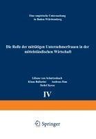 Die Rolle der mittätigen Unternehmerfrauen in der mittelständischen Wirtschaft