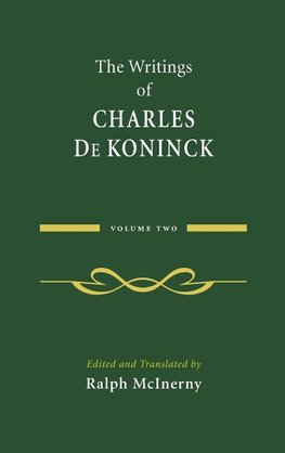 The Writings of Charles De Koninck