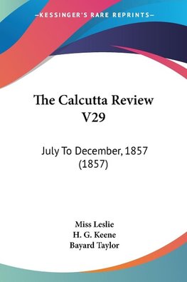 The Calcutta Review V29