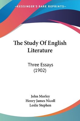 The Study Of English Literature