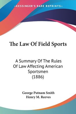 The Law Of Field Sports