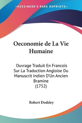 Oeconomie de La Vie Humaine