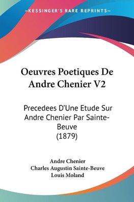 Oeuvres Poetiques De Andre Chenier V2