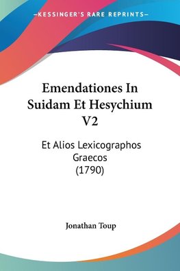 Emendationes In Suidam Et Hesychium V2