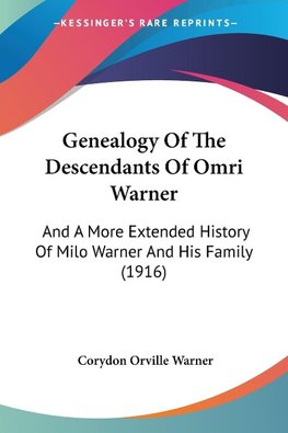 Genealogy Of The Descendants Of Omri Warner