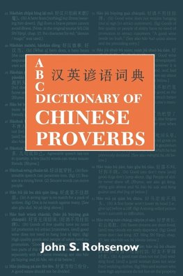 ABC Dictionary of Chinese Proverbs (Yanyu)