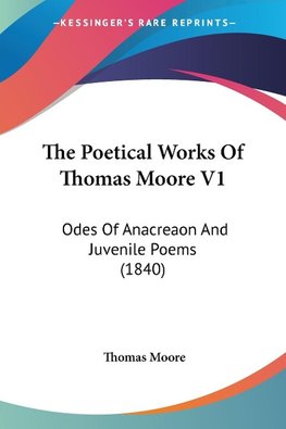 The Poetical Works Of Thomas Moore V1