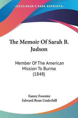 The Memoir Of Sarah B. Judson