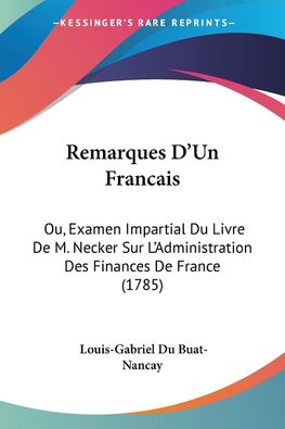 Remarques D'Un Francais