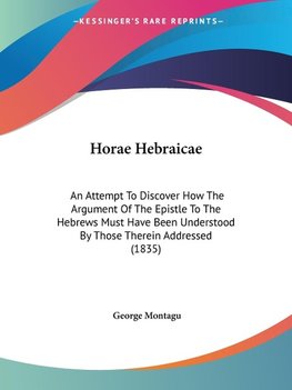 Horae Hebraicae