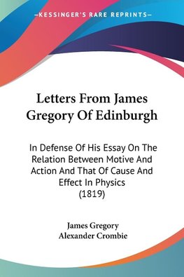 Letters From James Gregory Of Edinburgh