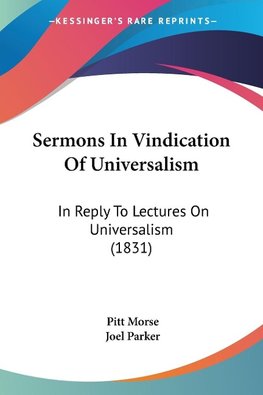 Sermons In Vindication Of Universalism