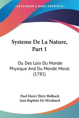 Systeme De La Nature, Part 1