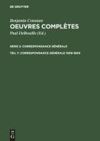 Correspondance générale 1808-1809