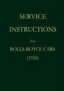 Service Instructions for Rolls-Royce Cars (1930)