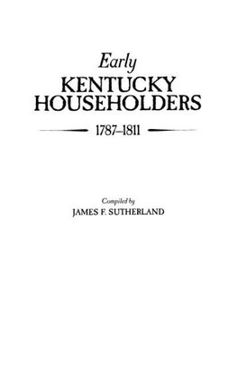 Early Kentucky Householders, 1787-1811