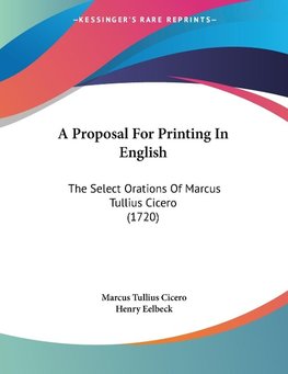 A Proposal For Printing In English