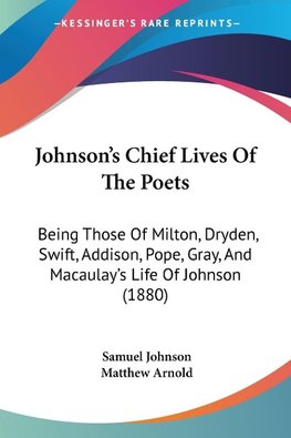 Johnson's Chief Lives Of The Poets