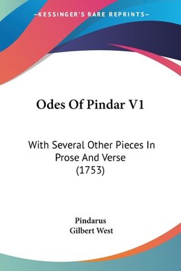 Odes Of Pindar V1