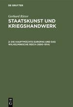 Die Hauptmächte Europas und das wilhelminische Reich (1890-1914)