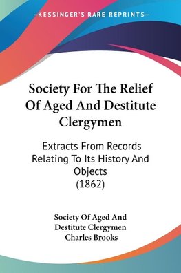 Society For The Relief Of Aged And Destitute Clergymen