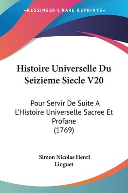 Histoire Universelle Du Seizieme Siecle V20