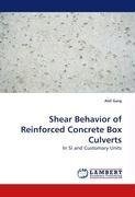 Shear Behavior of Reinforced Concrete Box Culverts