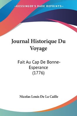 Journal Historique Du Voyage