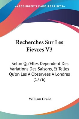 Recherches Sur Les Fievres V3