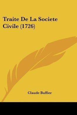 Traite De La Societe Civile (1726)