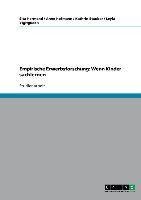 Empirische Erwerbsforschung: Wenn Kinder sachlernen