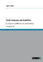 Creole Languages and Acquisition