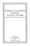 Marriages of Washington County, Maryland. An Index